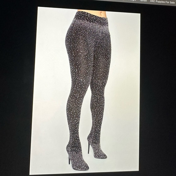 Black 4.5 in Stiletto Heel with Built in Pant - Picture 4 of 5